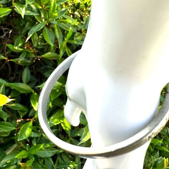 Silver tone inspirational religious  bangle bracelet - Picture 10 of 10